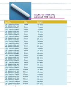 แท่งกวนแม่เหล็กเคลือบ PTFE ทรงกระบอก - Product Image 2