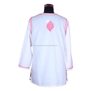 Chikan Kurti ขายส่งผ้าฝ้าย DR158 Lucknowi Chikan Kurtis - Product Image 2