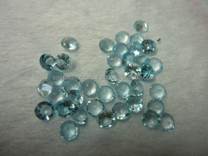 
 
 
 Topacio Azul Cielo Natural al por Mayor, Piedras Preciosas Sueltas con Corte Brillante Redondo de 6 mm, Piedras Calibradas de Afganistán |   Coszcalt Exporta ZQU - Product Image 5