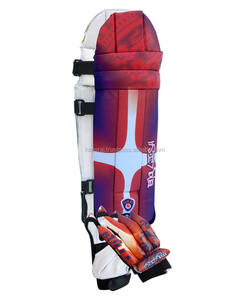 Protège-tibias et gants de cricket Bulls - Bleu foncé, en PVC léger - Product Image 3