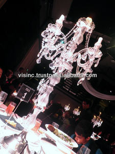 Candelabro de cristal para boda, Centro de decoración de 80/90/100/cms para decoración de fiesta 110/120/boda - Product Image 6