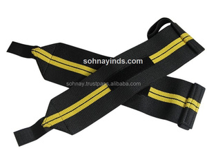 สายรัดข้อมือยางธรรมชาติระบายอากาศได้ดีโลโก้ออกแบบได้ตามต้องการเพื่อความปลอดภัยในการออกกำลังกายยกน้ำหนักสำหรับทุกเพศขนาดเล็กถึง XXL - Product Image 1