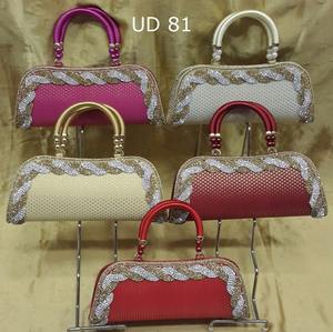 Pochette de soirée ethnique traditionnelle indienne pour femmes, faite à la main, en tissu brodé, design exclusif, pour les fêtes, vives couleurs - Product Image 4