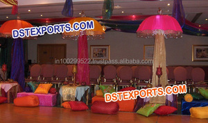 Mehandi ร่มตั้งโต๊ะขนาดเล็ก,ร่มสีทองสไตล์อาหรับสำหรับงานแต่งงาน - Product Image 4