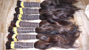 Extensions de cheveux de temple en vrac indiens Remy naturels vierges purs 100% en vrac cheveux humains indiens non transformés - Product Image 2