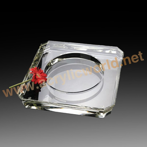 Cenicero de cristal de forma cuadrada de alta calidad personalizado de fábrica, Cenicero de cristal - Product Image 5