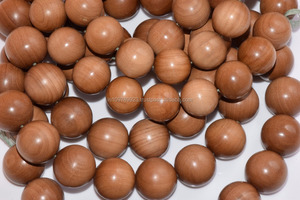 Handmade Wooden Religious Beads Round Polished Sandalwood Prayer Mala For Spiritual Practice - Product Image 3