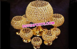 Crystal Lazy Susan Platines Décoration de mariage Centres de table en cristal Fabricant et exportateur USA Vente en gros de décoration - Product Image 4