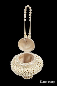 Vivid 1028 Handmade Ladies Metal Clutch High Quality Gold <b>Silver</b> Beaded Evening Party <b>Handbags</b> Stone Work Bridal Wedding Purse - Product Image 3