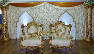 ฉากหลังงานแต่งงานสไตล์โมเดิร์นแบบปักลาย ดีไซน์เนอร์ออกแบบมณฑปพร้อมขนาดที่ปรับแต่งได้และผ้าที่ทนทาน - Product Image 5