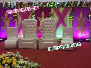 Chaises de décoration de mariage nigérianes, matériau en bois portable, nouveau design, ensemble traditionnel moderne pour les mariages - Product Image 3