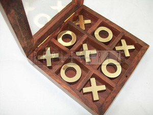 Juego de Mesa Tic Tac Toe de Madera, Adorno Decorativo, Pieza de Juego Coleccionable, Decoración para el Hogar, para Niños y Adultos - Product Image 4