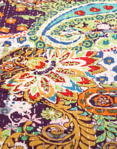Nuevo edredón Paisley Kantha hecho a mano Paisley Kantha funda de cama colcha de algodón indio - Product Image 3