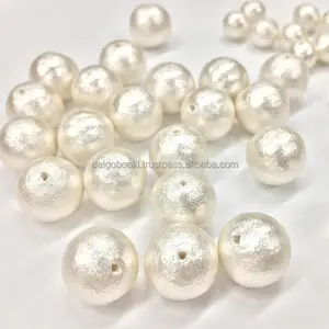 Shinko ไข่มุกญี่ปุ่นน้ำหนักเบาไข่มุกเทียมสีขาวหลวมสำหรับทำเครื่องประดับ - Product Image 1