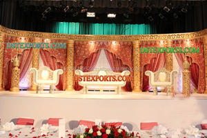 Nueva boda Royal Crystal Stage Modern Wedding Stages Crystal Wedding Stages Trending Stage Decor Setup Australia Setup Decor - Product Image 2