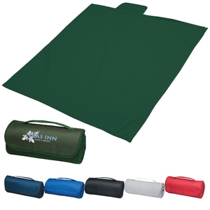 Manta enrollada para sudadera, medidas de 48 "x 53", hecha de 100% poliéster con material de lana - Product Image 1