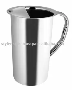 Jarra de agua de acero inoxidable de alta calidad, taza de beber de diseño especial, jarra de agua, jarra de zumo, juego de café y té de vidrio, gran oferta
