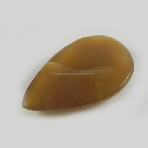 3.10 gms de aragonita natural color miel, cabujón en forma de pera de 16*26mm, piedra preciosa suelta para joyería - Product Image 2