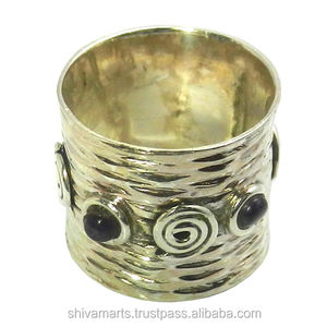 Vente en gros de nouvelle bague de méditation en argent sterling 925 à la mode avec bagues d'éternité en vermeil avec améthyste - Product Image 2
