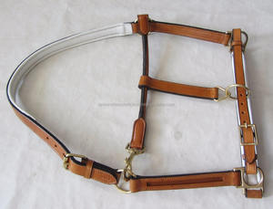 Col licou de cheval en cuir, bricolage, chaîne vide vide, doux et rembourré - Product Image 3