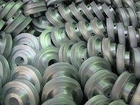 Pulley Timing Belt MXL 80T Berkualitas Tinggi, Bahan Aluminium Alloy 6082 yang Tahan Lama, Permukaan Anodized, Diameter Lubang 10mm, Diameter 50mm 1