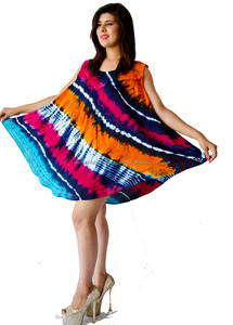 VESTIDO NUEVAS LLEGADAS/VESTIDO CASUAL NARANJA Y AZUL - Product Image 2