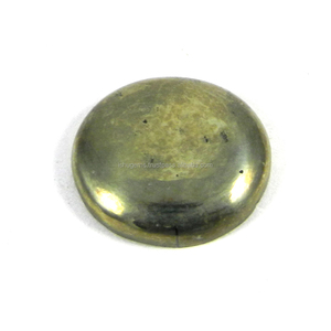 La mejor calidad Natural 5,10 Gms Fools Gold Pyrite 19mm Piedra preciosa redonda de corte brillante para joyería Modelo IG1213 - Product Image 1