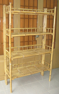 Porta Periódicos de Bambú Más Barato y de Mayor Calidad, Muebles de Bambú, Toallero de Bambú, Escalera con Estante de Almacenamiento Rectangular - Product Image 5