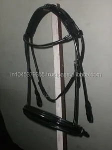 Brida Redonda Premium de Cuero para Caballo, Modelo 1809, Hecha en India, Productos Ecuestres de Calidad - Product Image 1