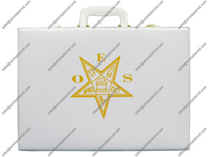 Masonic Regalia Cases Bolsa dura de cuero genuino para delantal masónico y cajas Uso DE TRABAJO - Product Image 2