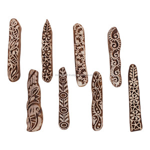 Bloques de impresión de madera hechos a mano, tela Saree textil marrón artesanal, sello de lona indio Floral en línea, nuevo diseño WB-2247 - Product Image 1