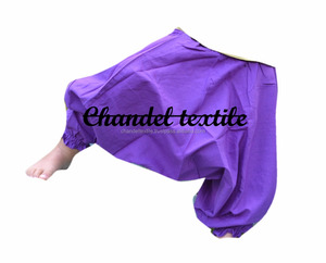 กางเกงฮาเร็มขายาวสำหรับเด็ก, กางเกงฮาเร็มผ้าคอตตอนใส่เล่นโยคะ - Product Image 4