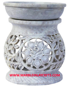 Calentador de aceite de fragancias, piedra Soapstone, hermoso - Product Image 1