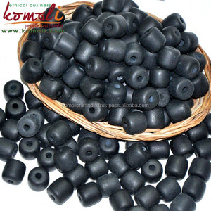 แมตต์เสร็จสิ้นสีดำที่กำหนดเองเรซิ่นลูกปัดอะคริลิสำหรับการทำเครื่องประดับ - Product Image 2