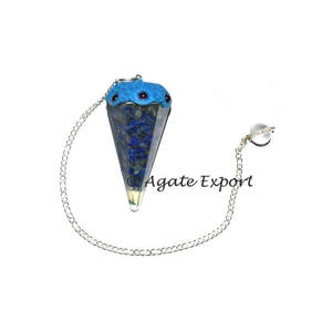 Colgante orgonita Lapis tibetano péndulos proveedor - Product Image 1