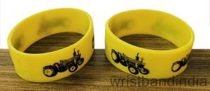 Bracelet en silicone de 25 mm imprimé, respectueux de l'environnement, produits promotionnels de bureau, impression à l'écran - Product Image 5