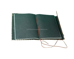 Hecho a mano Vintage Multicolor hermoso 7 piedras en relieve 100% marrón cuero genuino Tapa dura diario álbum de fotos para hombres y mujeres - Product Image 3