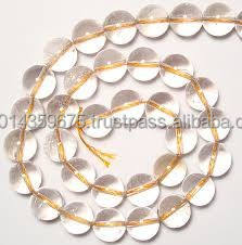 Approvisionnement en gros de perles de quartz en cristal nature en vrac fabriquées et emballées avec soin - Product Image 2