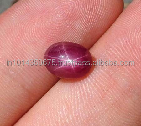 Natural Unheated Red Ruby Gemstones 6Pcs Lot Star Effect | Cabochon Cut Loose Stones | Customizable Brazilian | Custom Wholesale