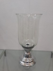 INDIAN SUPPLIER PREMIUM BRAND <b>HURRICANE</b> PILLAR HOLDERS WITH METAL BASE FOR HOME OFFICE PATIO GARDEN USE - Product Image 3