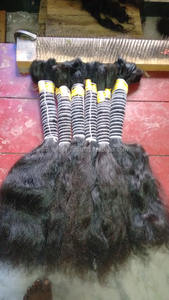 Pelo humano rizado a granel sin procesar. Pelo humano a granel Remy rizado natural. Sin piojos ni frutos secos. - Product Image 6