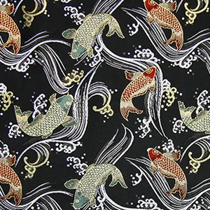 经典和美丽的日本和服面料工艺品，OEM批发织物卷可用