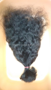 Cabello humano indio 100% Natural sin procesar, pelo natural Afro ondulado, venta al por mayor, barato, solo para chicas - Product Image 6