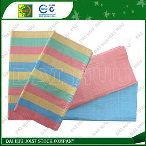 Bolsa tejida de polipropileno a rayas para múltiples usos - Product Image 1