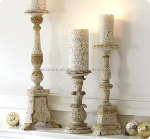 CANDLE PILLAR HOLDER、ALUMINIUM PILLAR HOLDER、ANTIQUE CANDLE HOLDER