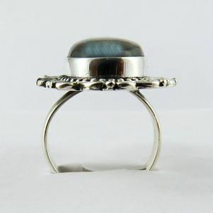 Anillo de labradorita con forma ovalada de felpa, joyería de plata de ley 925, joyería de plata 925, venta al por mayor - Product Image 6