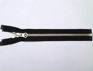 Fermeture à glissière en métal à verrouillage automatique à extrémité ouverte OZL pour manteaux modèle GMA - Product Image 4