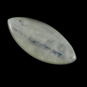 หินมูนสโตนสายรุ้งสีน้ำเงินธรรมชาติขนาด27X12มม. หินอ่อน Cabochon 19.7 Cts อัญมณีหลวมสำหรับทำเครื่องประดับ - Product Image 2