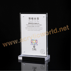 โรงงานขายส่ง5x7ผู้ถือป้ายอะคริลิสำหรับบาร์เมนูเข้าสู่ระบบชั้นวาง - Product Image 3