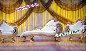 Ensemble de canapé en argent sculpté, meubles élégants, pour mariage, fête, scène, styliste - Product Image 4